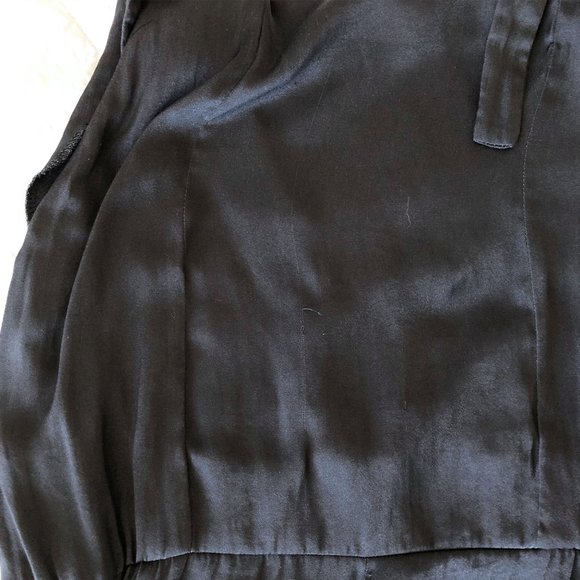 Zara Overall Satin Jumpsuit Navy - Picture 6 of 7